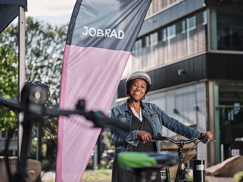 JobRadlerin am Demoday glücklich JobRadlerin am Demoday glücklich